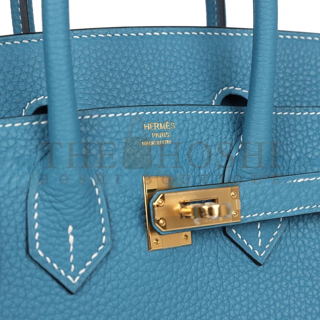 H**me5 BIRKIN 25 BLUE JEAN TOGO GOLD HARDWARE 265379 (25*20*13cm) Master Quality